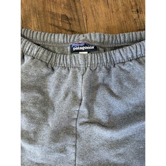 Patagonia Organic Cotton Sweat Shorts Womens Medium Gray Elastic Waist Pockets - Picture 2 of 7